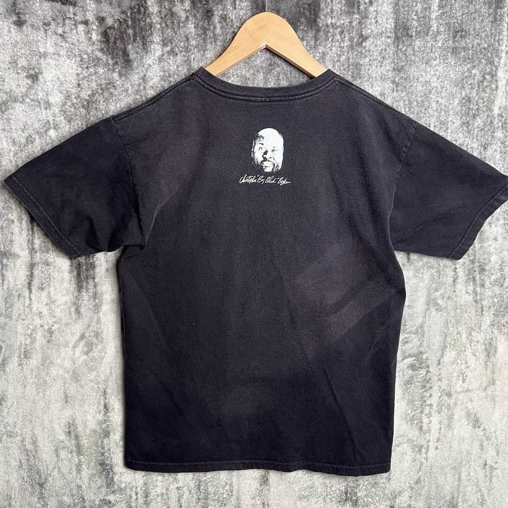 Y2K Big Black BB Shirt Mens Medium Black Christopher Boykin Graphic Tee MTV - Picture 3 of 6